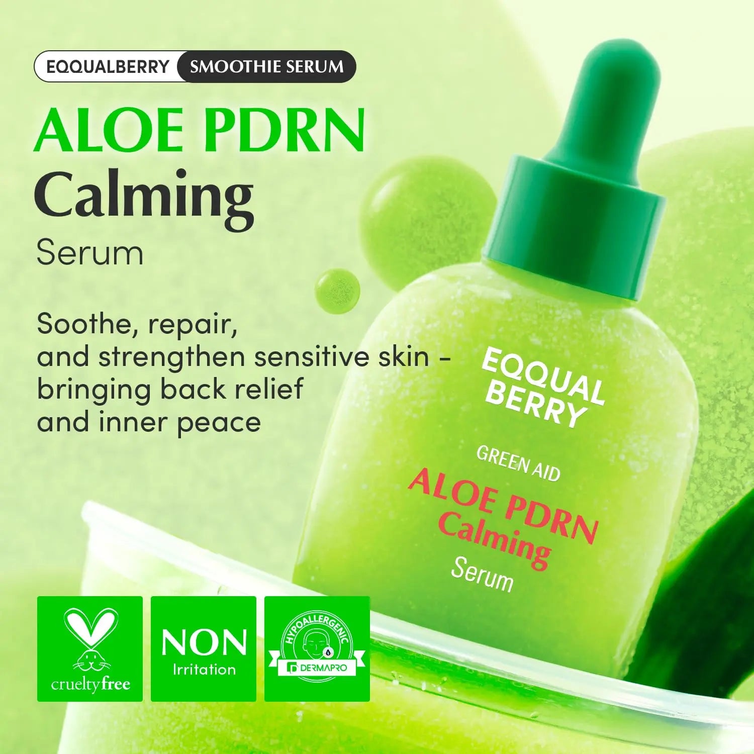 EQQUALBERRY Aloe PDRN Calming Smoothie Serum 30 ml