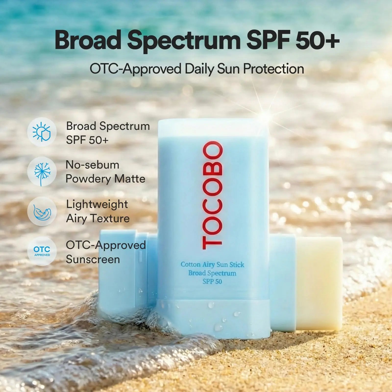 Tocobo Cotton Soft Sun Stick SPF50+ PA++++