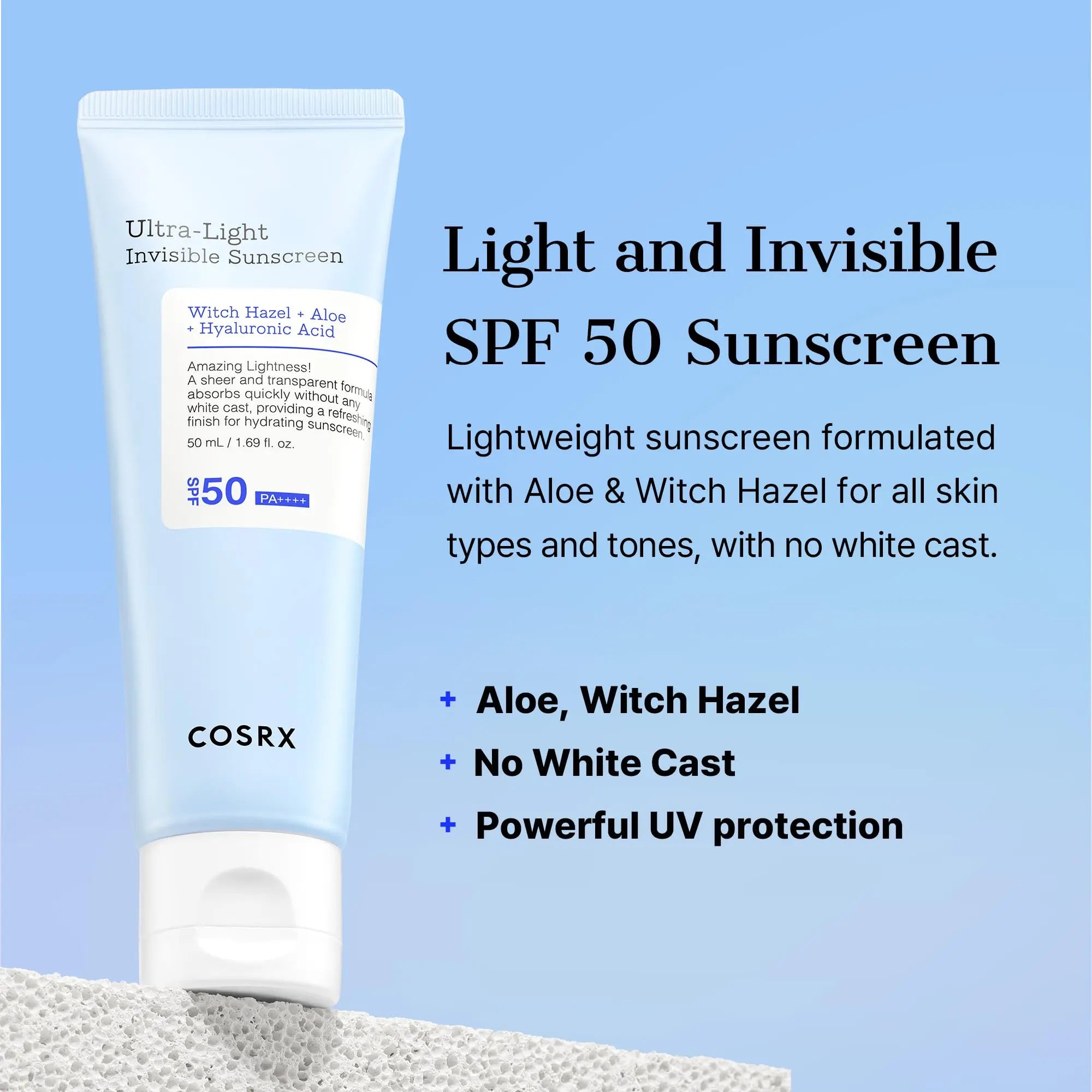 COSRX - Ultra-Light Invisible Sunscreen SPF 50 PA++++